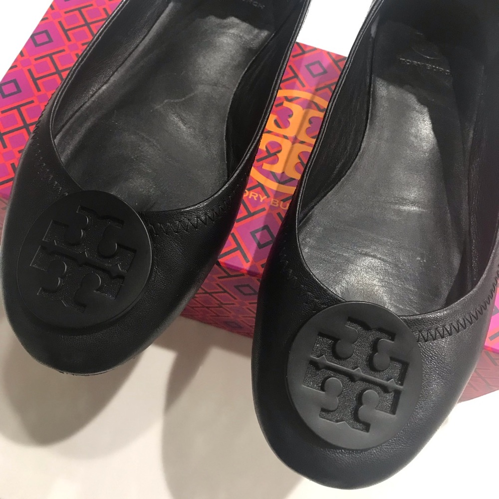 Black Tory Burch Ballerina Flats